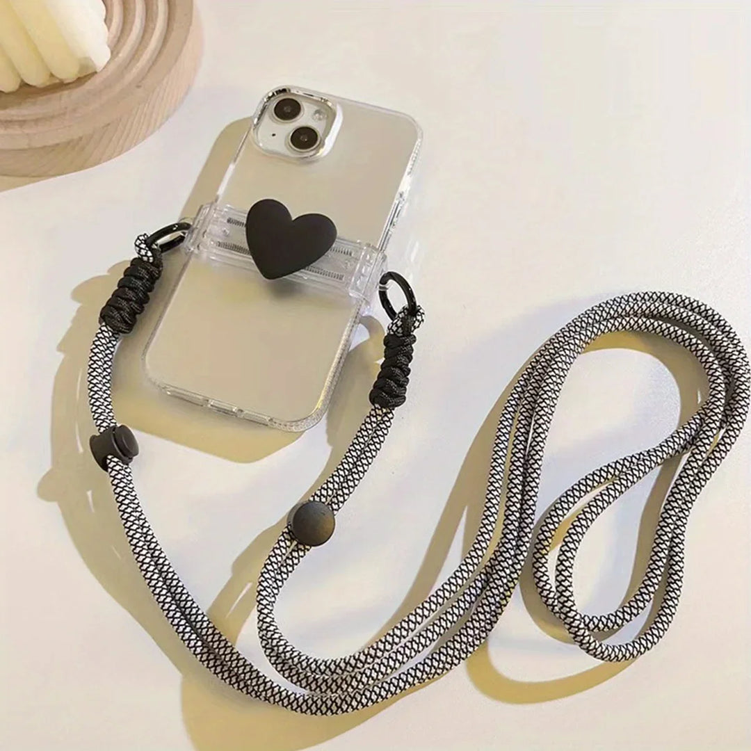 Adjustable Crossbody Phone Lanyard with Case Clip Tab