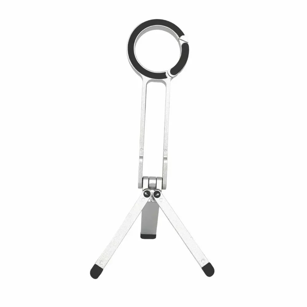 VIKEFON Magnetic Carabiner Phone Tripod – Foldable Selfie Stick Stand