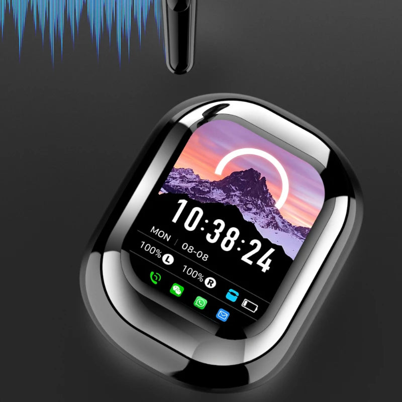 ANC Bluetooth Earphones - Noise Cancelling, Touch Screen Case & Long Battery Life