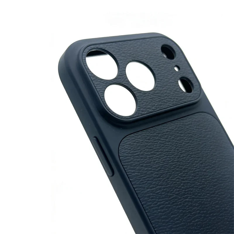 Custom Initial Letter Leather Case for iPhone 17 16 15 — luxury leather case for iPhone