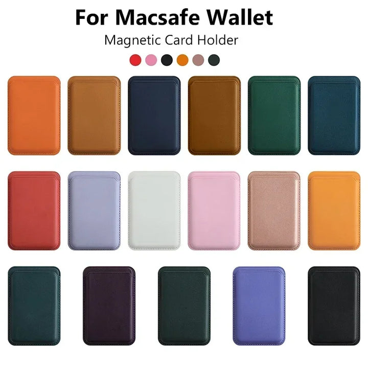 KELAPA MagSafe Magnetic Leather Wallet Case car air vent phone holder