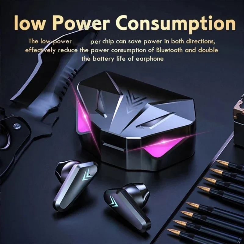 FEIWIMI X15 Bluetooth 5.3 TWS Earbuds | Hybrid Driver LED Display | Gaming HiFi Noise Cancel