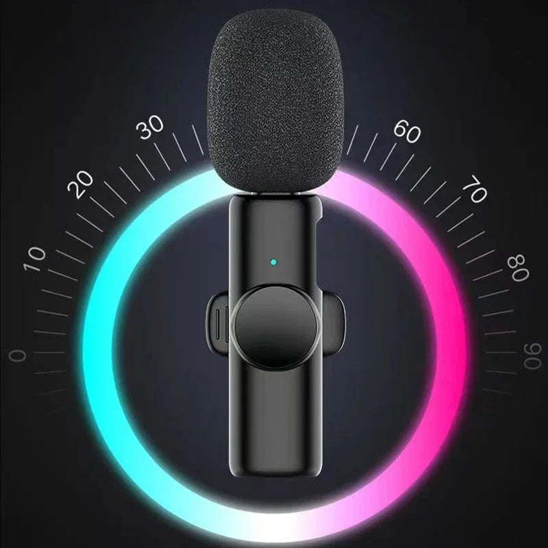 VIKEFON K11 Wireless Lavalier Microphone for iPhone and Android