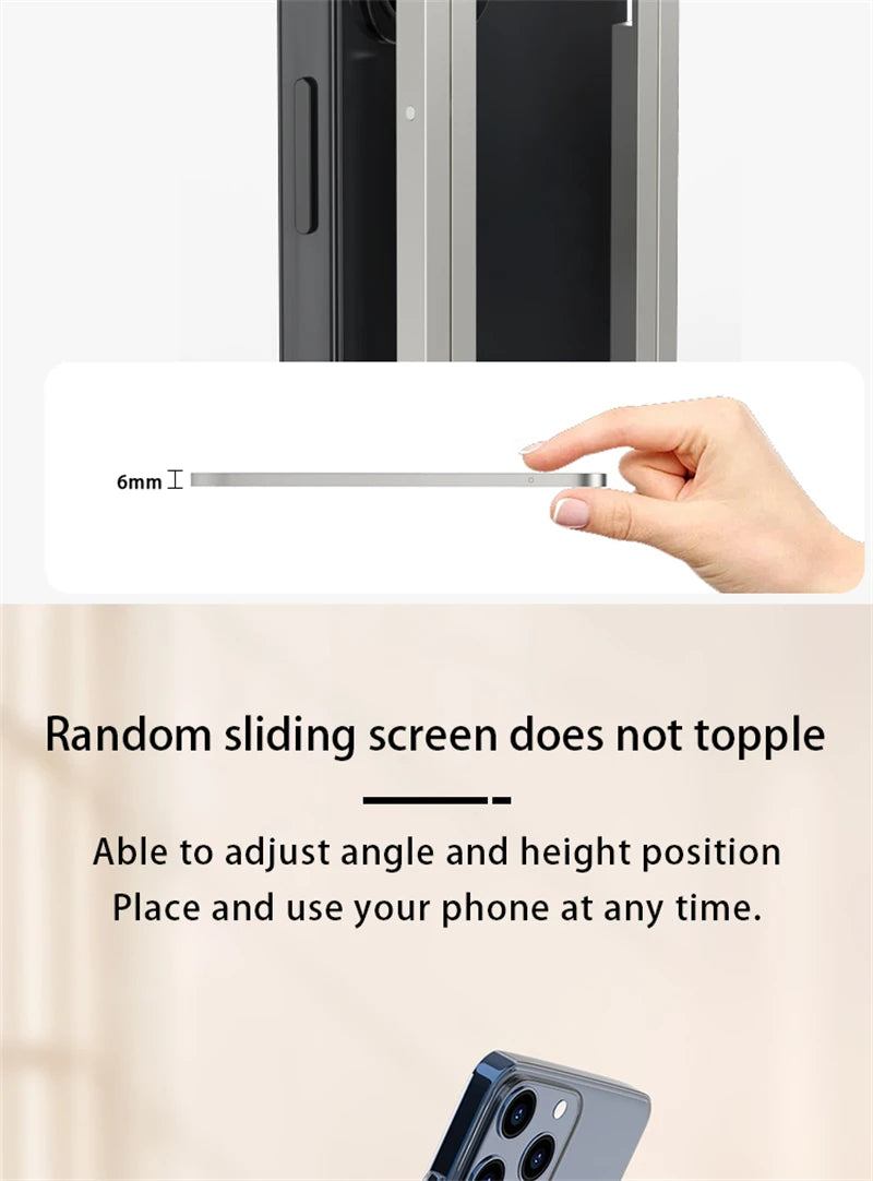 Foldable Phone Stand for Desk – Adjustable, Universal Phone Holder