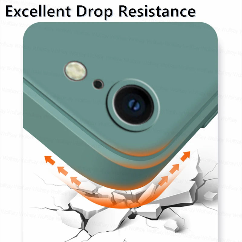 Liquid Silicone iPhone SE 2022 Case | Shockproof & Soft-Touch Cover