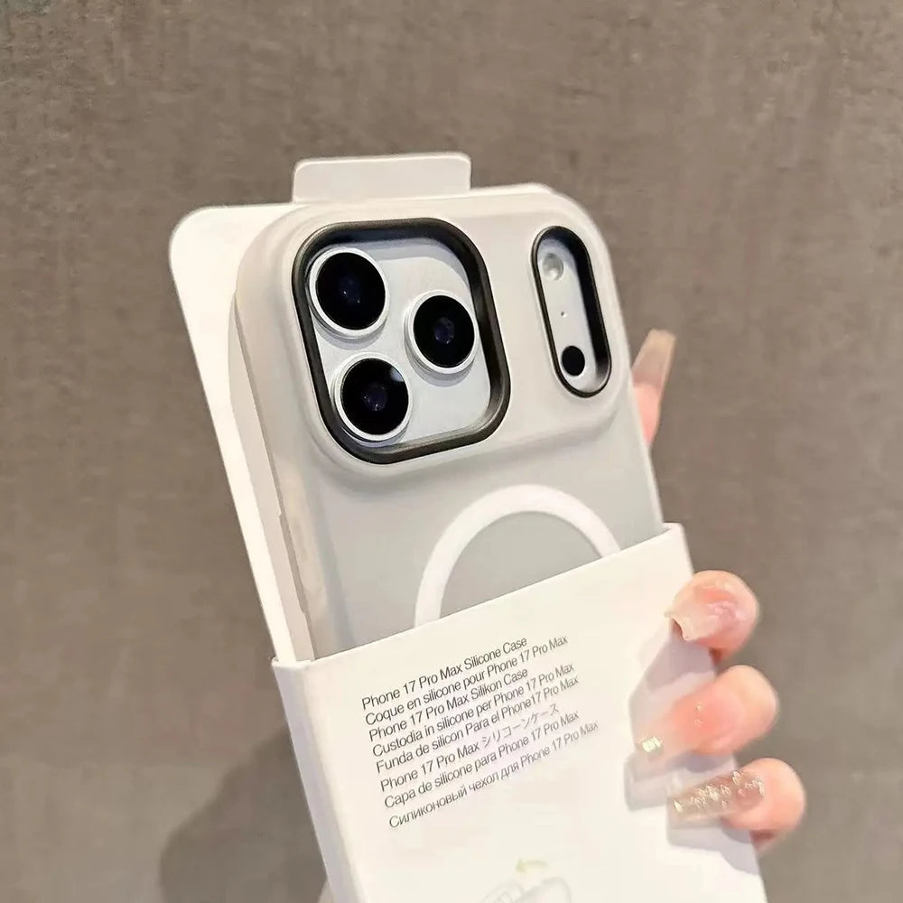 2-in-1 Candy Color MagSafe iPhone Case | Magnetic Wireless Charging Cover iPhone 17–11 Pro Max