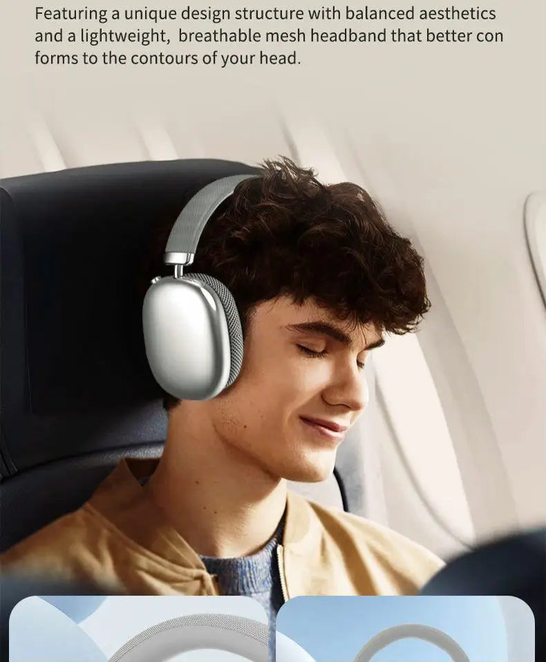 WYMECT Noise Cancelling Over-Ear Bluetooth Headphones with Mic