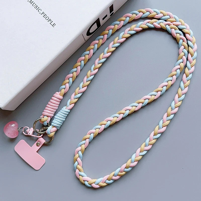 ZHANZHI Cartoon Phone Lanyard | Universal Crossbody Long Rope Strap | Decorative Pendant Accessory