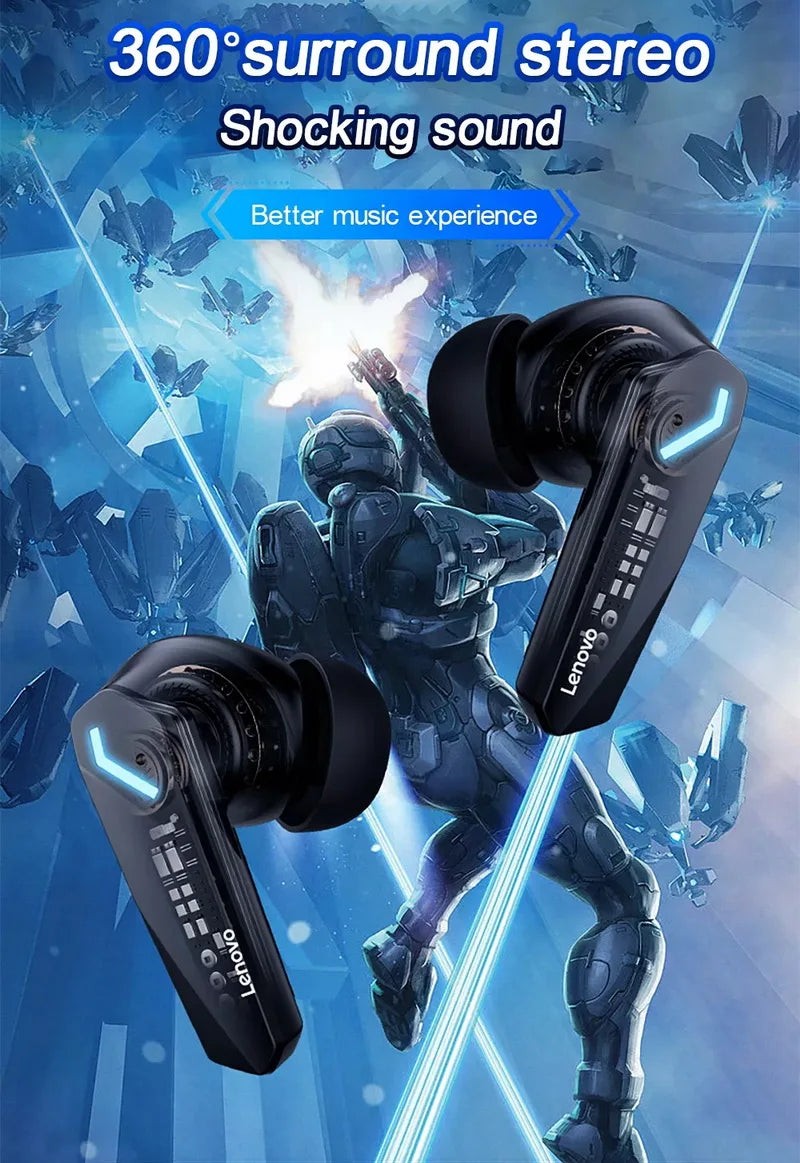 Lenovo TWS Earbuds, Waterproof Bluetooth Headphones