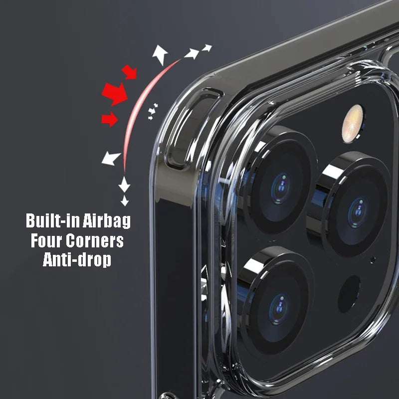 Balsam Luxury Tempered Glass Clear Case iPhone 16 15 14 13 12 11 X XR XS SE 8 7 Shockproof Cover