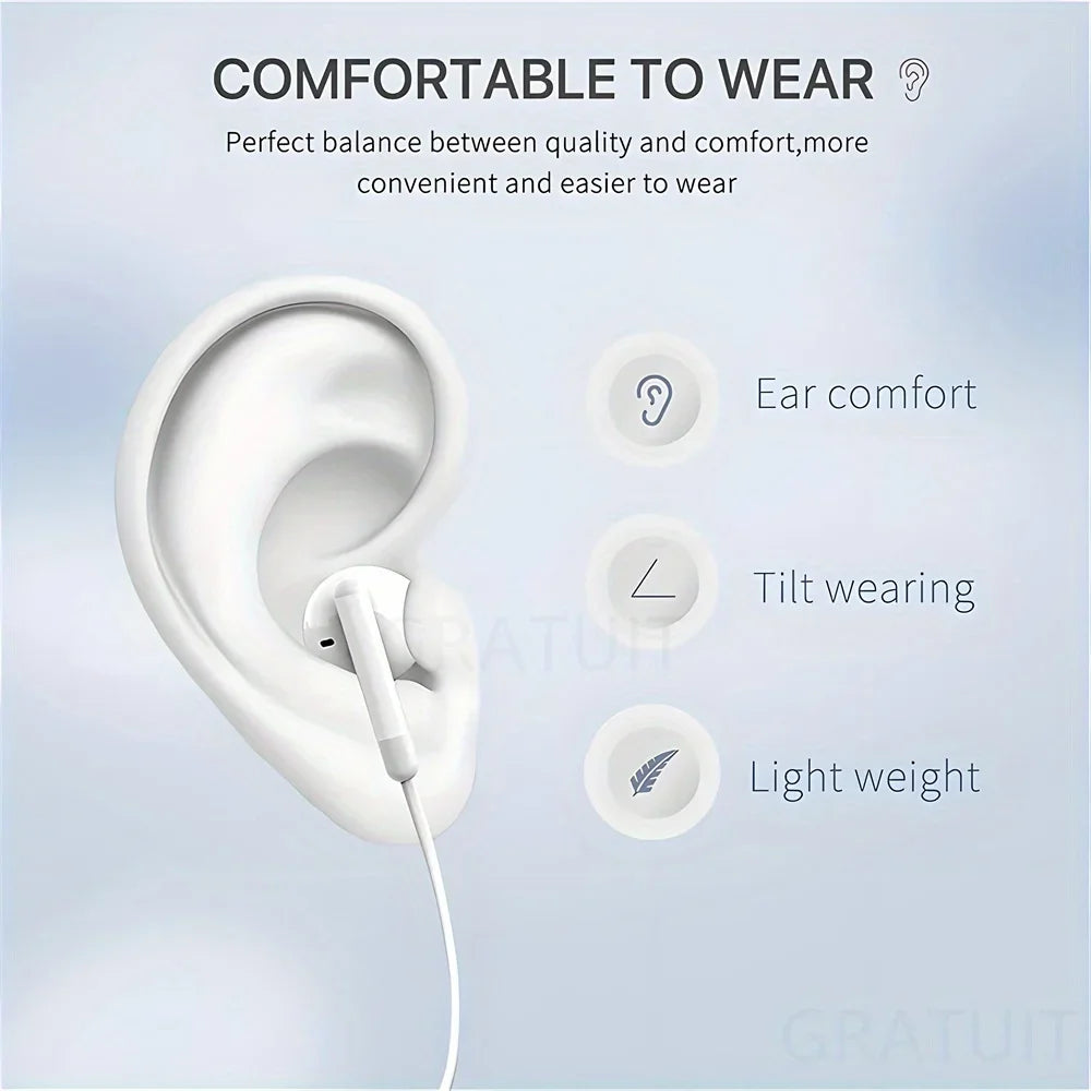 KADIXI 3.5mm Wired In-Ear Headphones