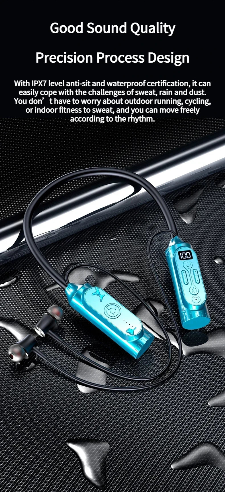 Luxuglow Smart Neckband Earphones with ANC and Power Bank