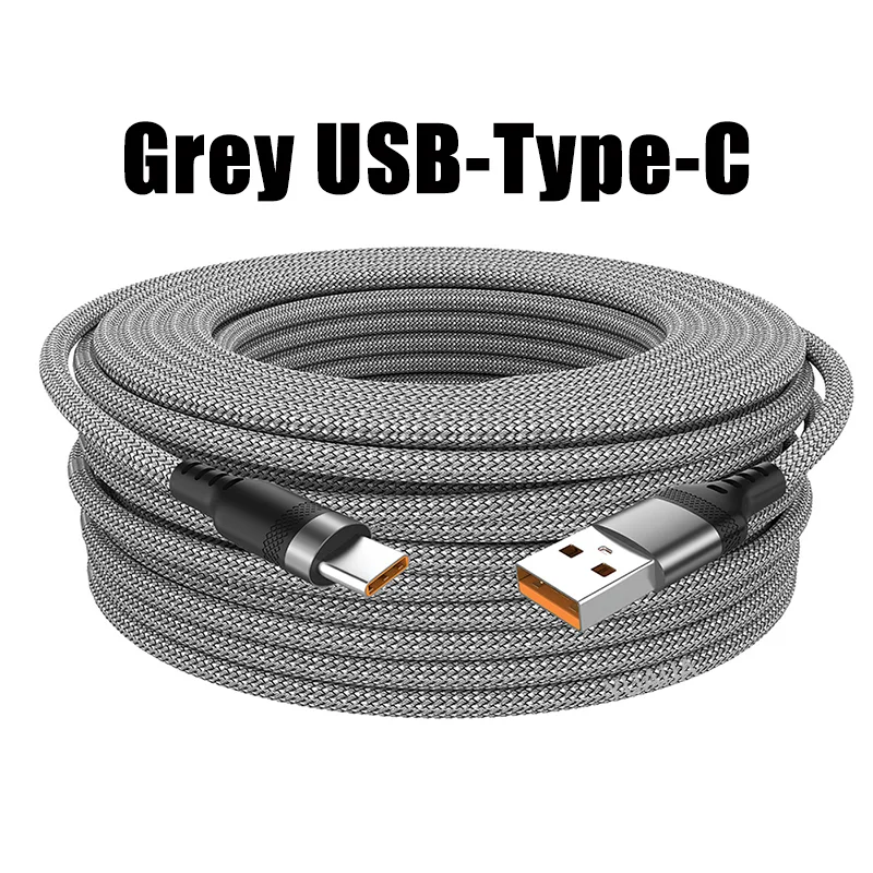 chtun Extra Long 3M 5M 8M USB-C Fast Charging Cable 5A | Braided Cord Huawei Xiaomi Vivo Oppo