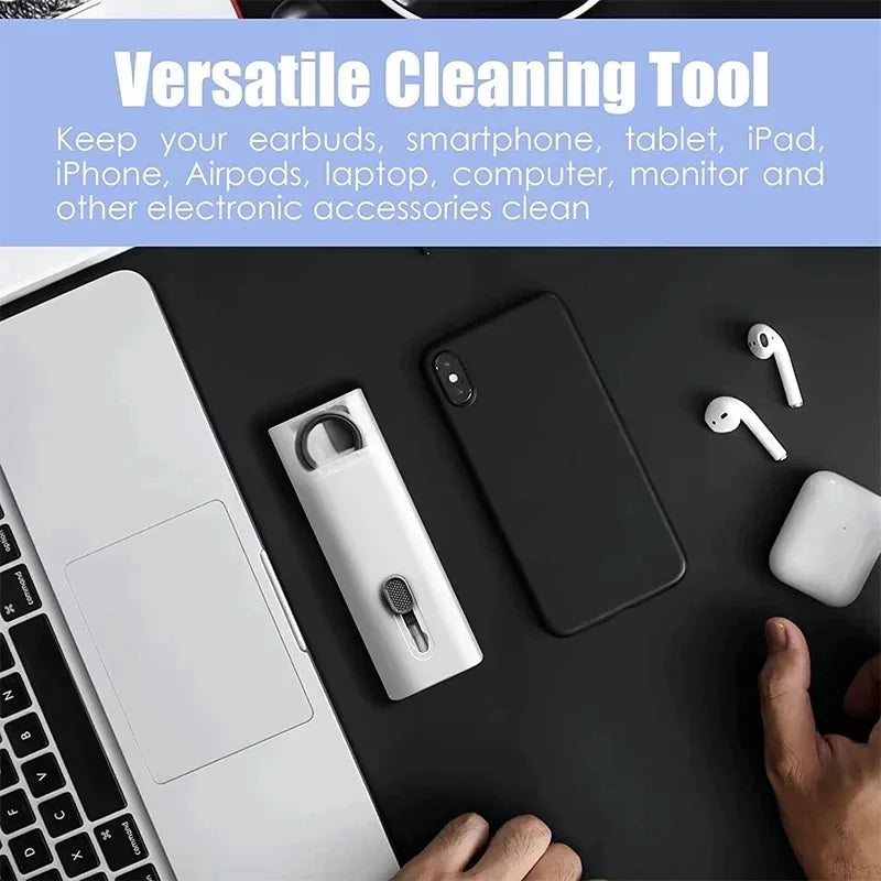7-in-1 Keyboard Cleaner Brush Kit | Earphone Cleaning Pen Keycap Puller for PC AirPods Laptop
