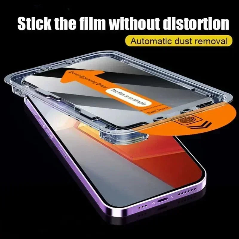 5-Pack Dust-Free Privacy Screen Protector iPhone 17 Air 16E 16 15 14 13 12 11 Pro Max Oleophobic Glass