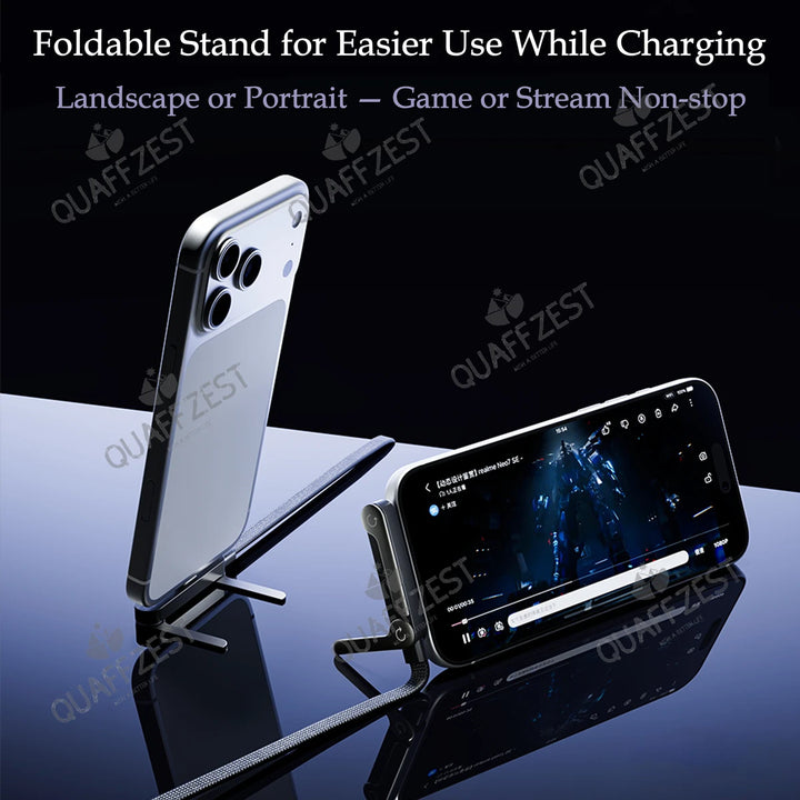 EOENKK 240W Fast Charging Cable – 2-in-1 Foldable Phone Holder for Gaming