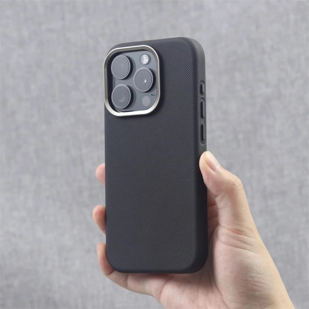 Buy Luxury MagSafe Leather Case 2026 – Alloy Lens Frame | Free Shipping & Fast Delivery