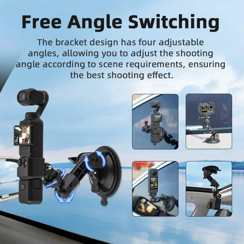 SZKOSTON Suction Cup Car Mount for DJI Osmo Pocket 3/4