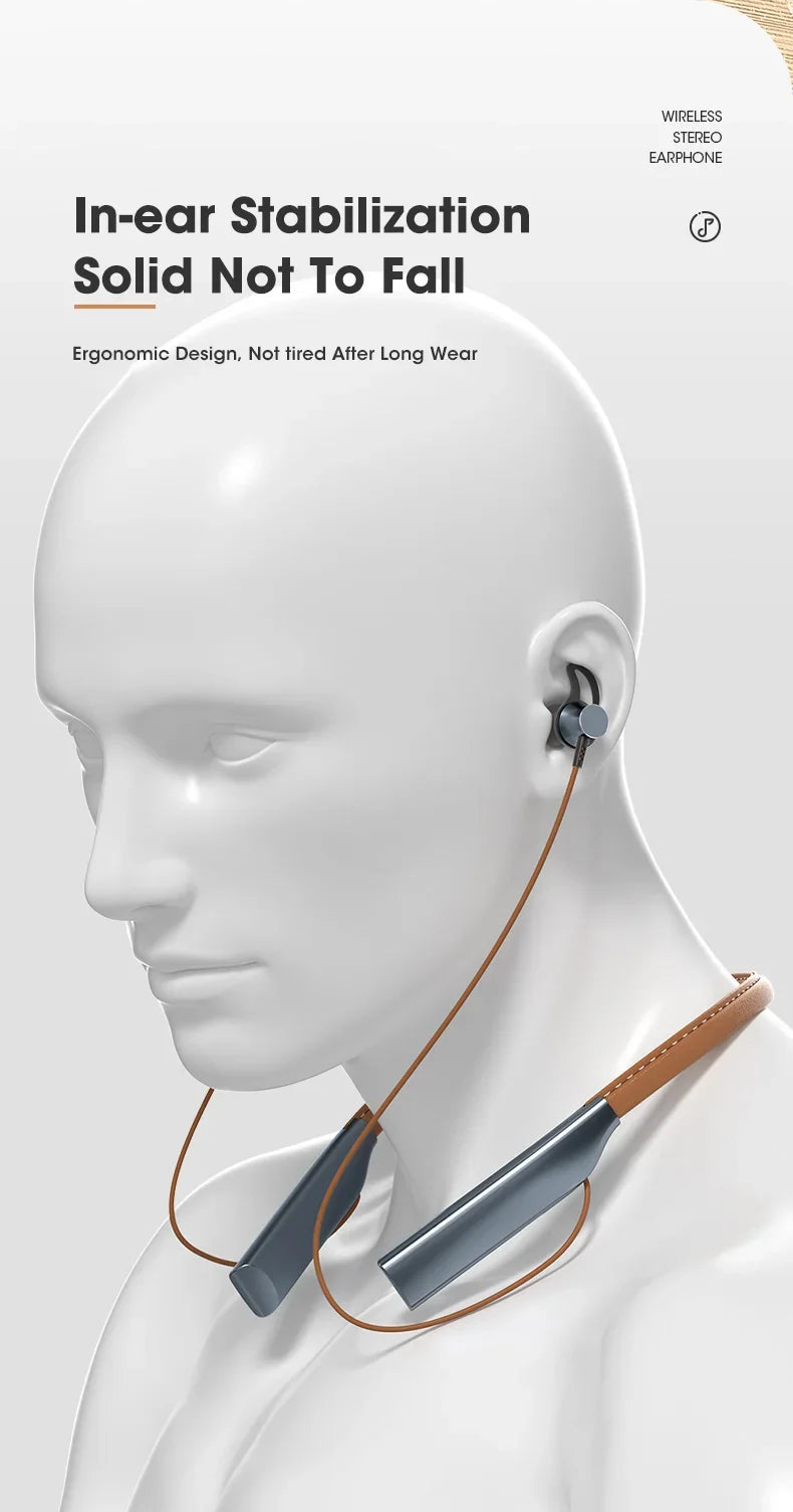 Lamgool Sports Bluetooth Earphones with Micro SD Slot - Sweatproof & Water Resistant