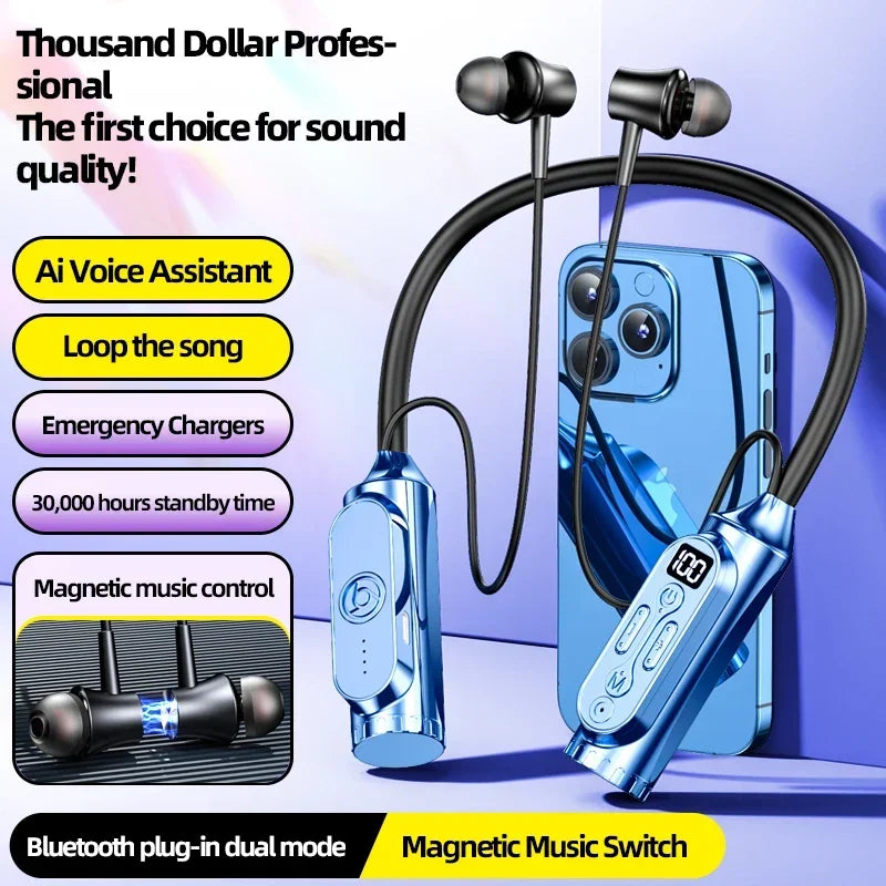 Luxuglow Bluetooth Earphones with Power Bank - Long Battery Life