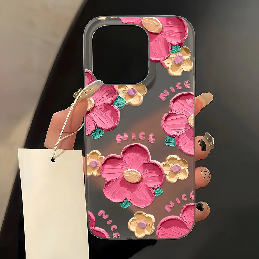 Matte Floral Silicone iPhone Case by JEFF's Favorite Picks