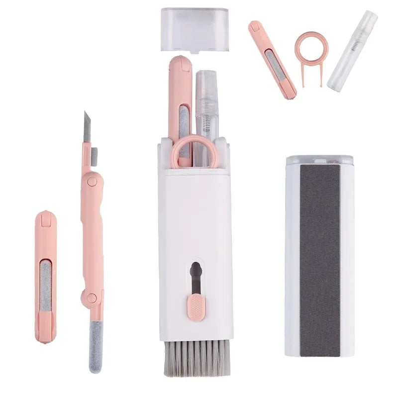 7-in-1 Keyboard Cleaner Brush Kit | Earphone Cleaning Pen Keycap Puller for PC AirPods Laptop