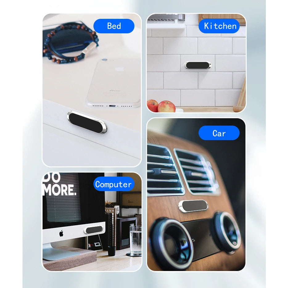 Strong Magnetic Car Phone Holder for Car - iPhone & Samsung Compatible - No Adhesive — magnetic phone case
