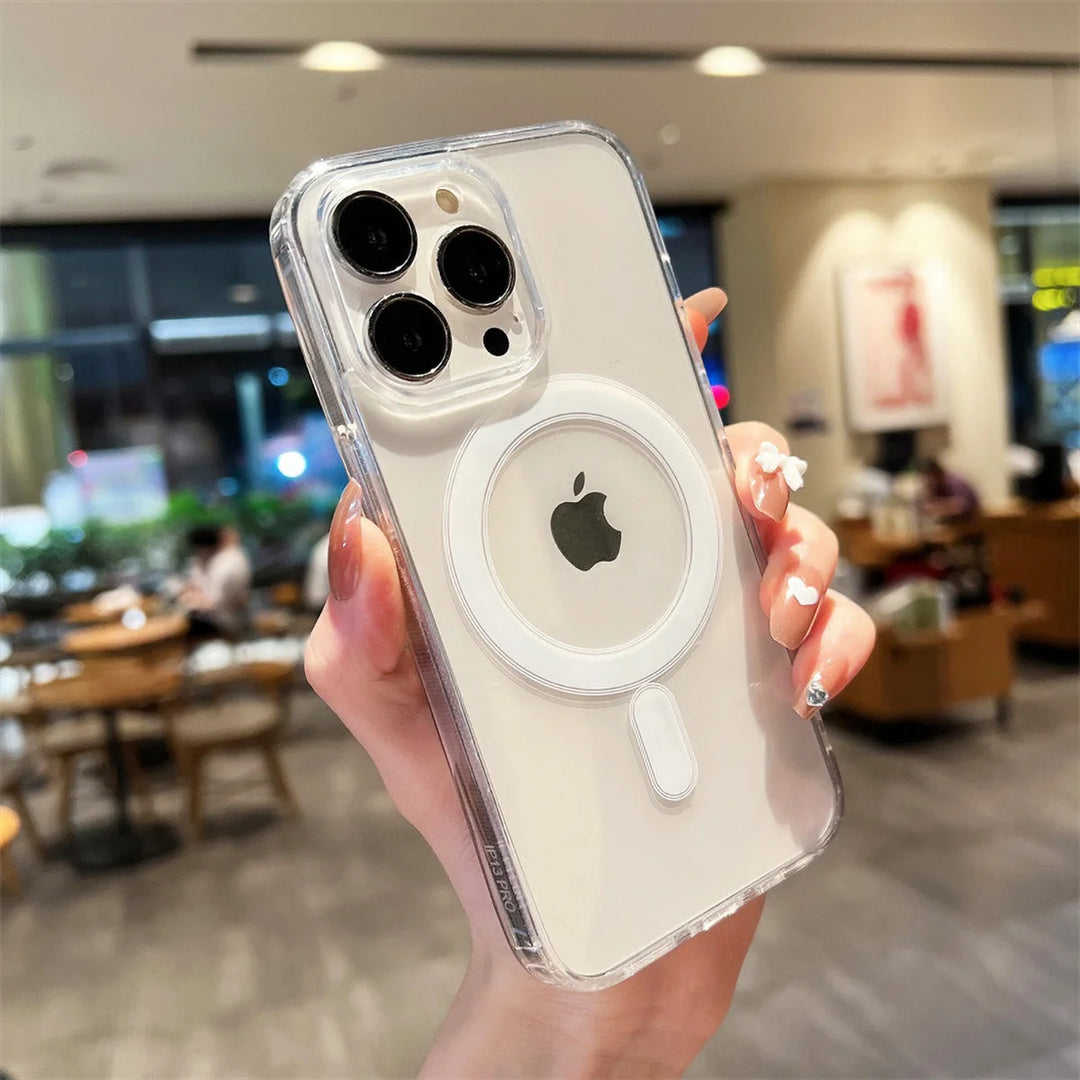 Clear MagSafe iPhone Case for 11-17 Pro Max