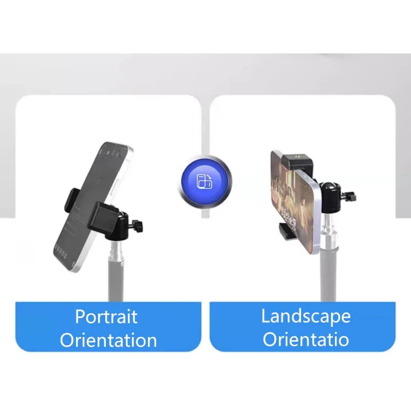 Selens Universal Phone Clip Holder – 360° Tripod Mount Bracket