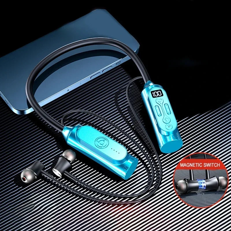 Luxuglow Waterproof Neckband Bluetooth Earphones with Power Bank