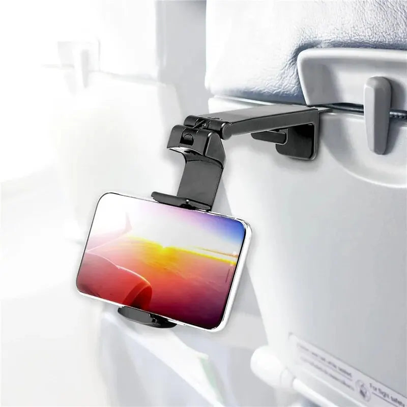 Airplane Phone Holder Foldable Travel Stand Desk Mount