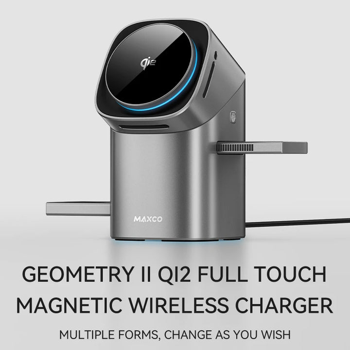 Qi2 Certified 3-in-1 Magnetic Wireless Charging Station for iPhone, Apple Watch, AirPods