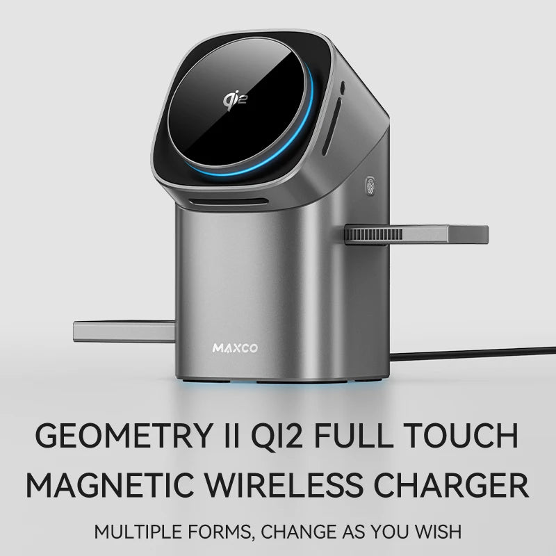 Qi2 Certified 3-in-1 Magnetic Wireless Charging Station for iPhone, Apple Watch, AirPods