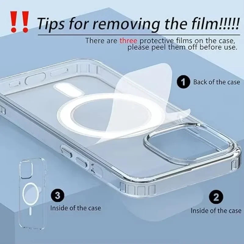Buy Top Magnetic Transparent MagSafe Case 2026 – Shockproof iPhone | Free Shipping & Fast Delivery