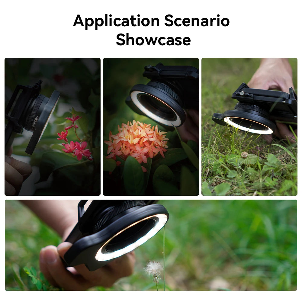 Ring Flash Light for Phone Macro Photography