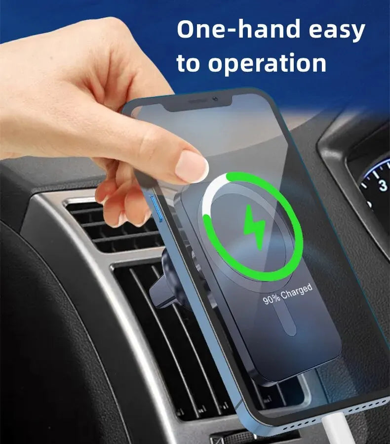 MagSafe Car Charger, 15W Magnetic Wireless Vent Mount