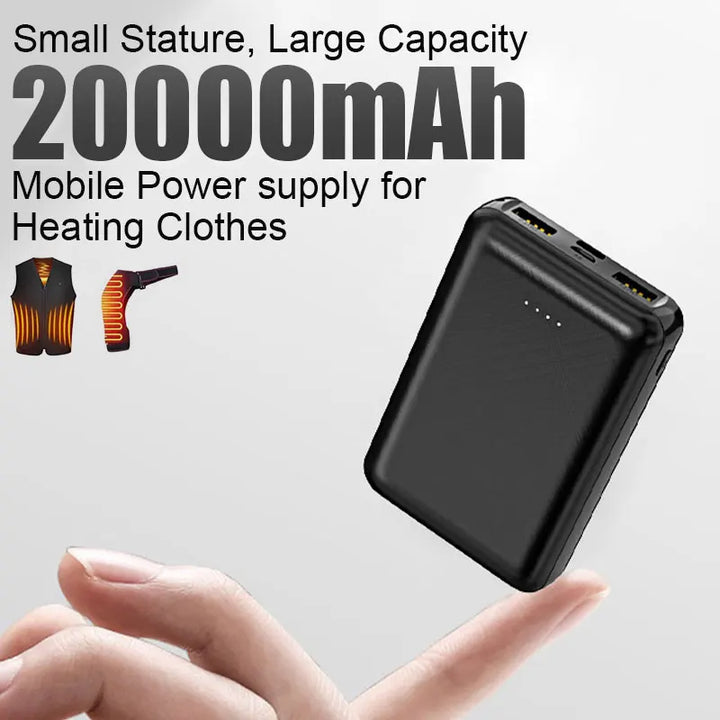 20000mAh Heated Clothing Power Bank Emergency Portable Charger