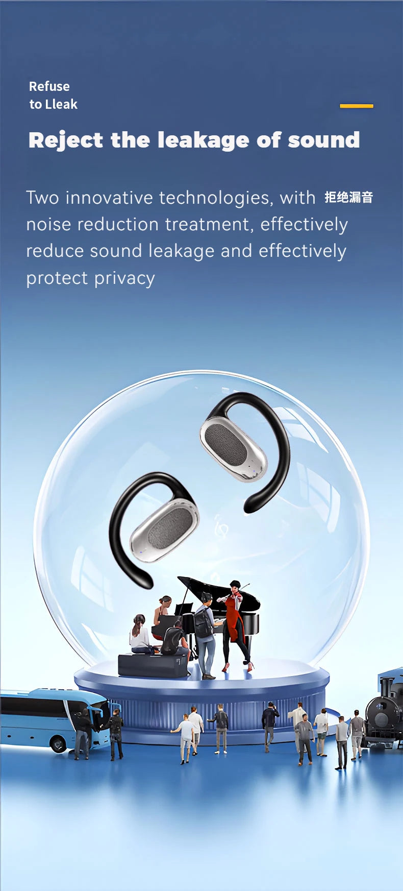 Get the best sweatproof ear hook for your iPhone - secure fit and wireless stereo sound! — magsafe ear hook Bluetooth headset