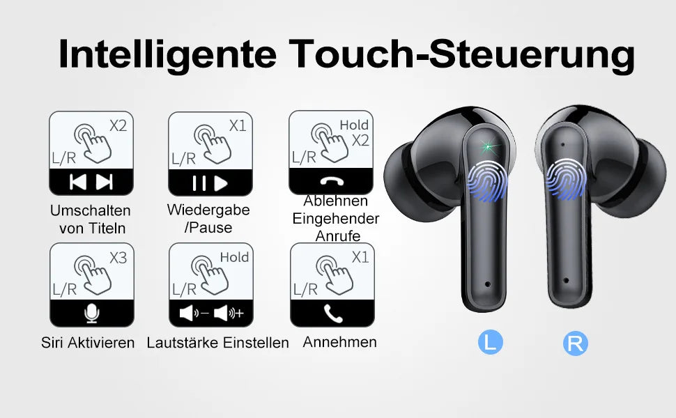 PYLV TWS Bluetooth 5.3 In-Ear Earbuds - Wireless Earbuds for Music Lovers