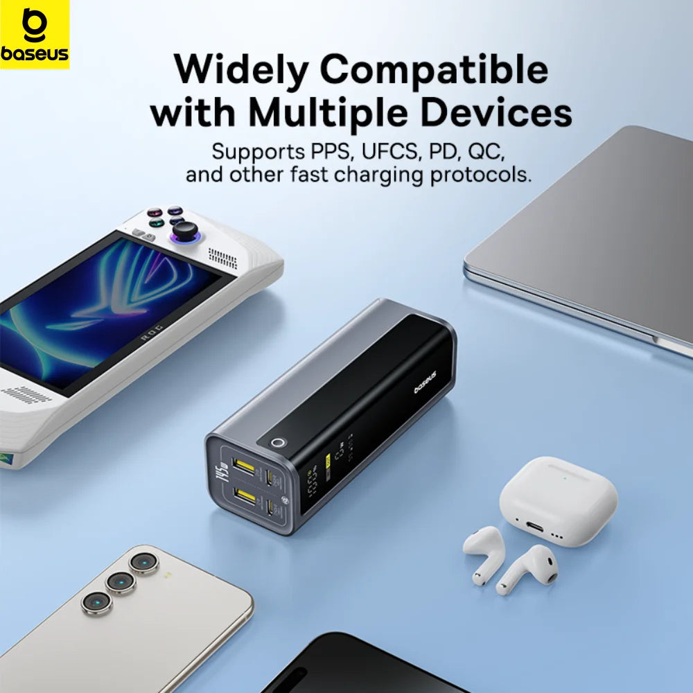 Portable Power Bank Baseus EnerGeek 145W 20800mAh Fast Charger — power bank 20800mah