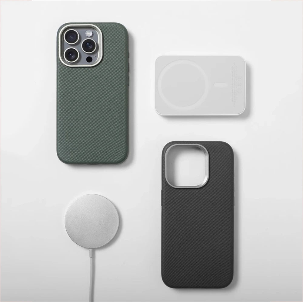 Buy Luxury MagSafe Leather Case 2026 – Alloy Lens Frame | Free Shipping & Fast Delivery