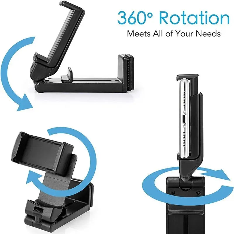 Airplane Phone Holder Foldable Travel Stand Desk Mount