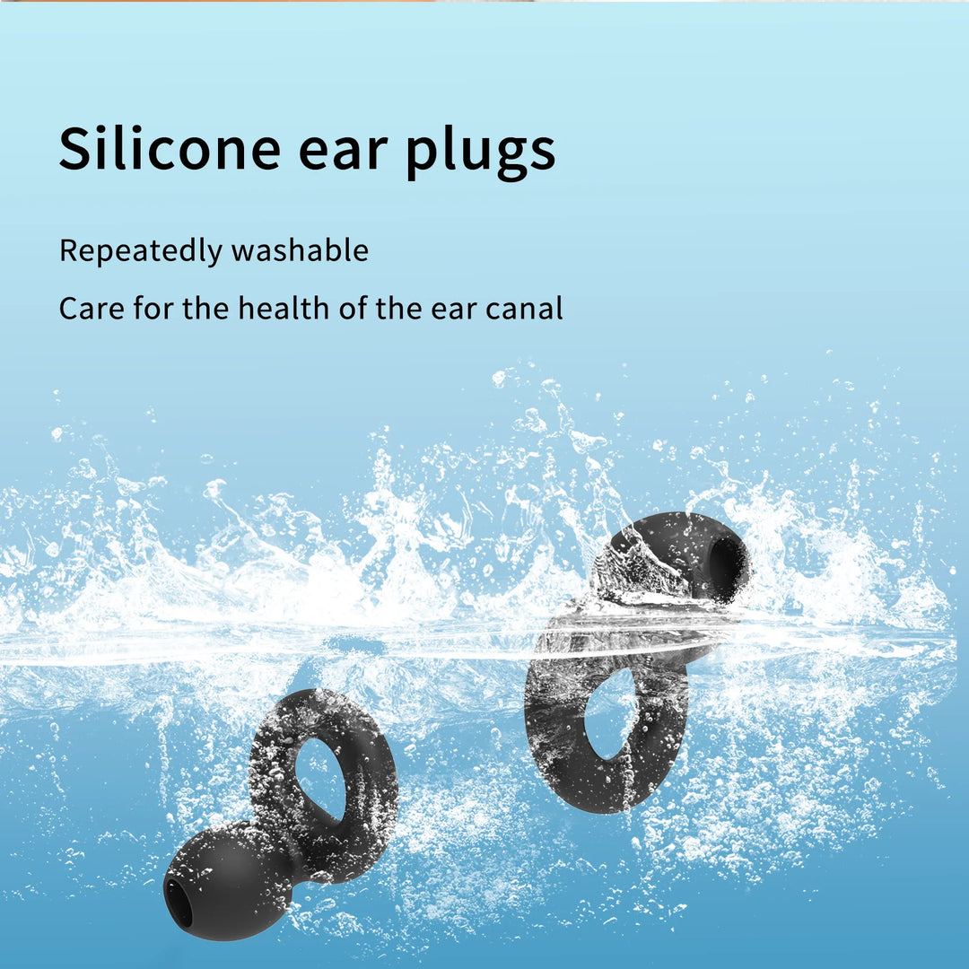 Silicone Earplugs 4 Sizes Hypoallergenic Reusable Noise Reducing