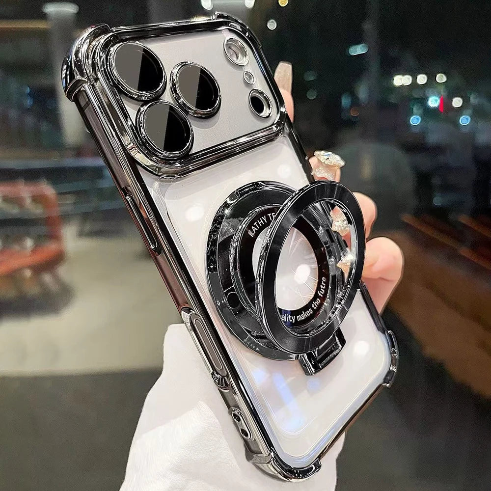 MagSafe Stand Holder Case with Lens Protection for iPhone