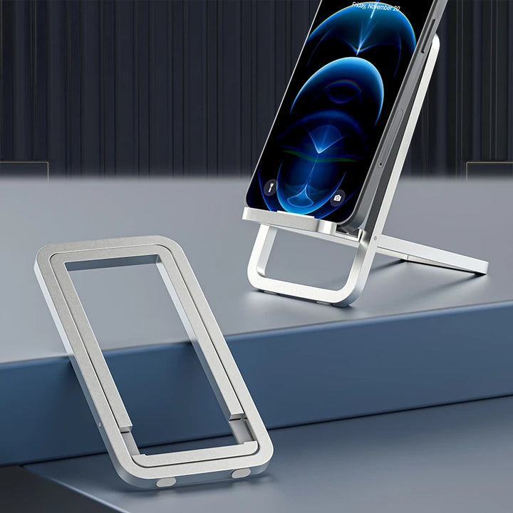 Adjustable car air vent phone holder with foldable design