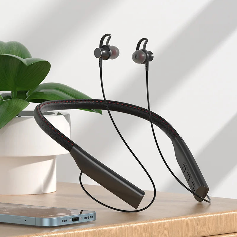 Lamgool Sports Bluetooth Earphones with Micro SD Slot - Sweatproof & Water Resistant