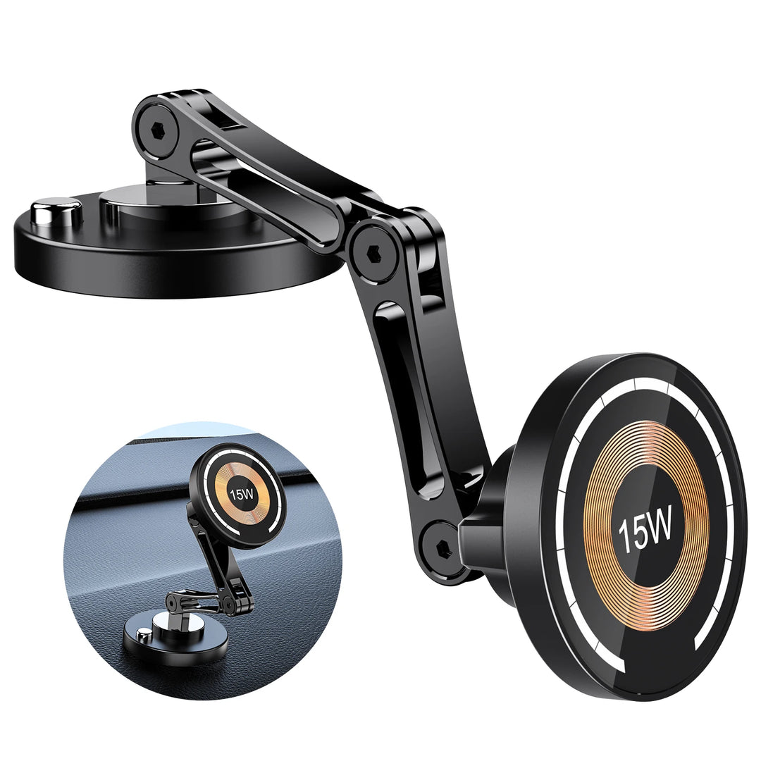 Magnpter 15W Wireless Car Phone Holder – Magnetic Dashboard Mount iPhone & All