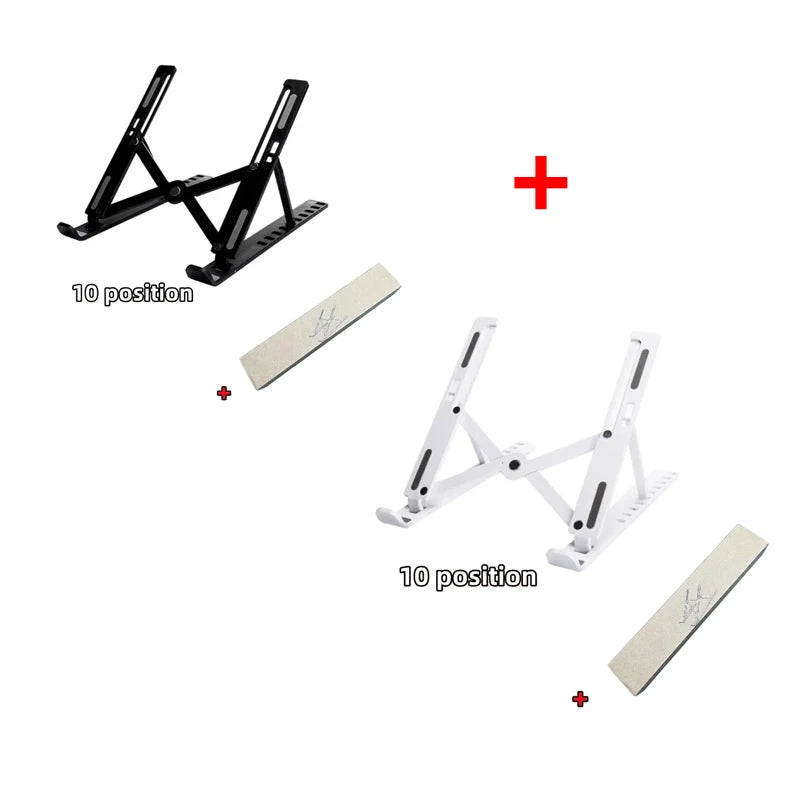 Foldable Adjustable Laptop Stand – Portable ABS Bracket for MacBook Air Pro PC