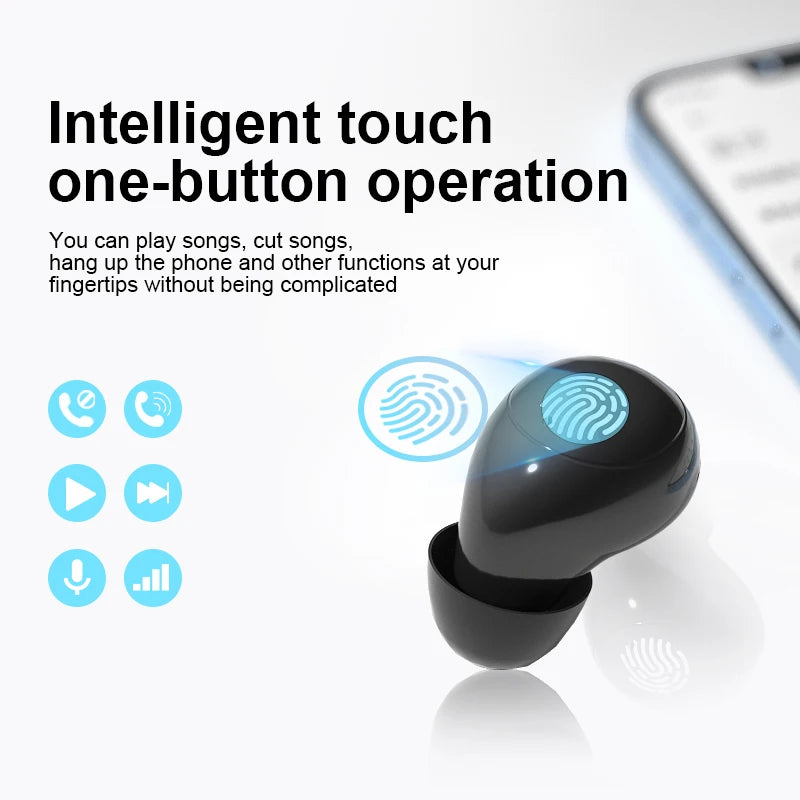 OLOEY Mini TWS Bluetooth 5.3 Earbuds - Compact Noise Cancellation