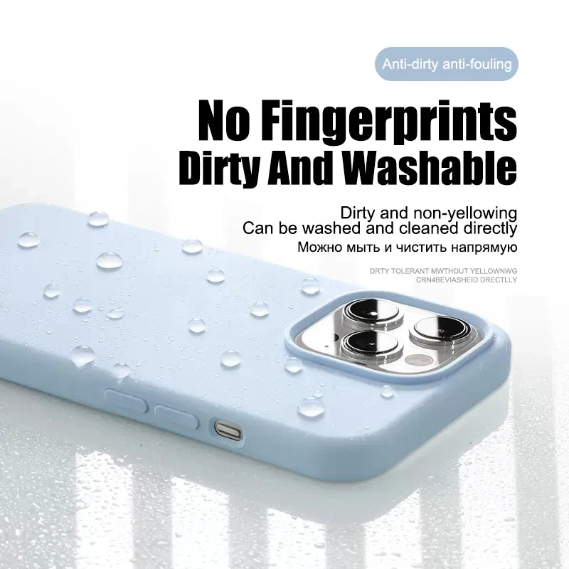 keai Original Liquid Silicone iPhone Case | Shockproof Anti-Scratch Cover iPhone 15–11 Pro Max Plus